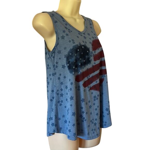 LA Threads Petite Patriotic Tank Top Summer - Picture 2 of 10